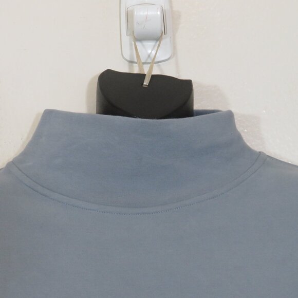 Popflex size XXS XS Mock Neck Sweatshirt Pullover Gray Athleisure Workout - Picture 7 of 7